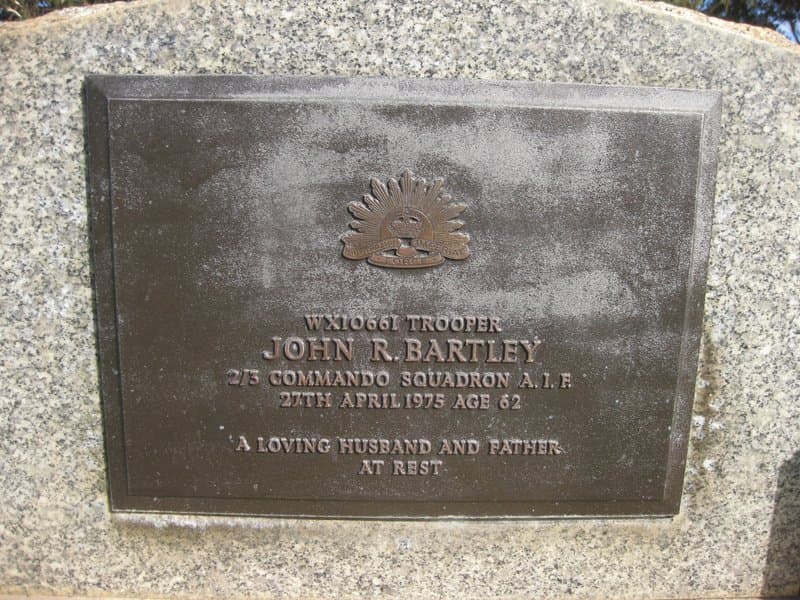John Robert BARTLEY gravestone