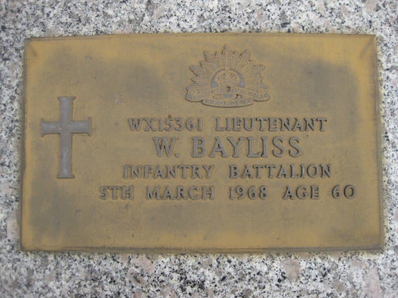 William BAYLISS gravestone