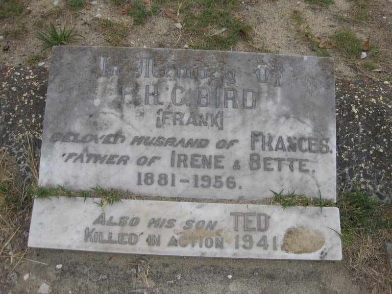 Edwin Francis BIRD gravestone