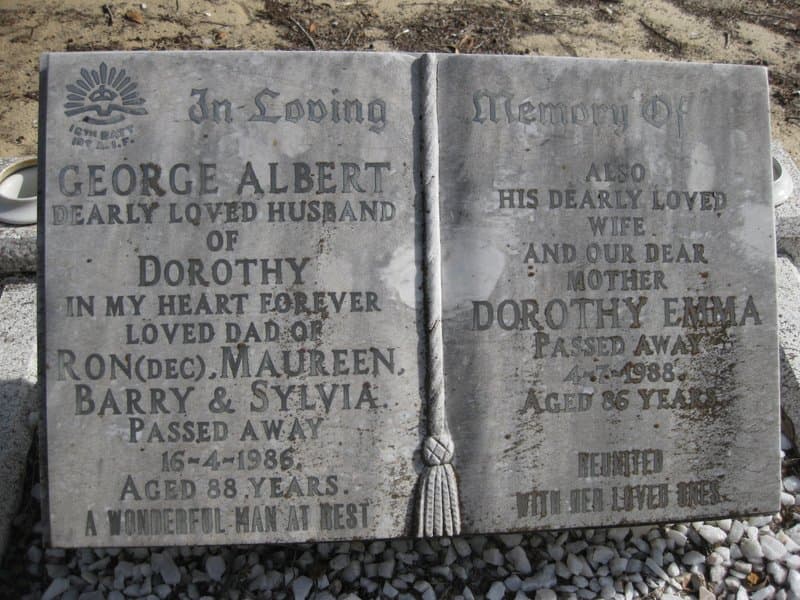 George Albert BLYTHE gravestone
