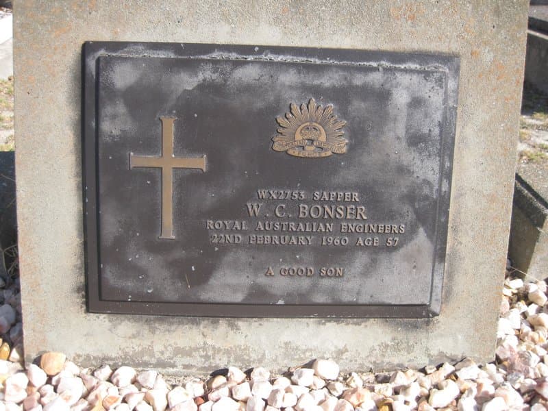 William Charles BONSER gravestone