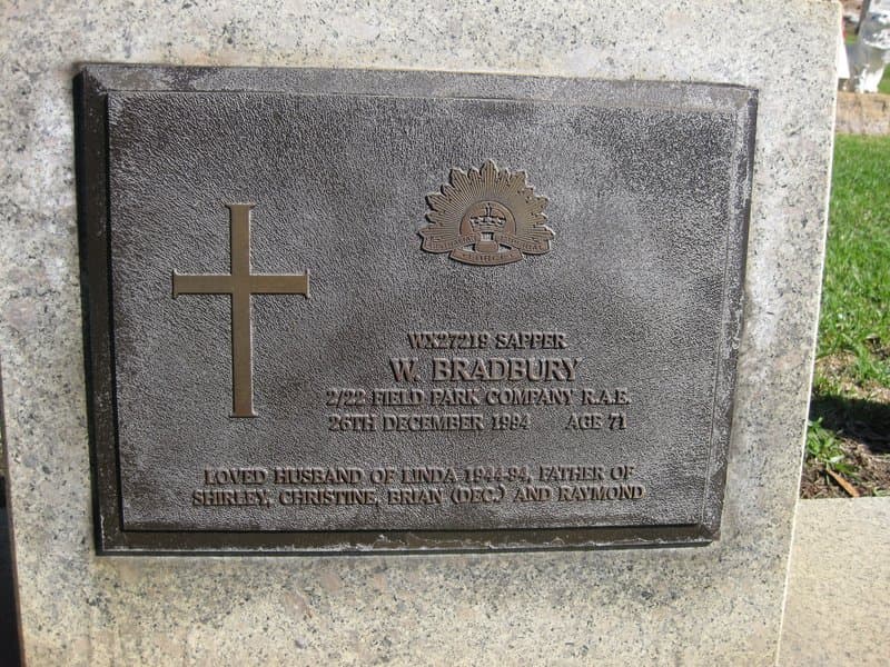 Wilfred BRADBURY gravestone
