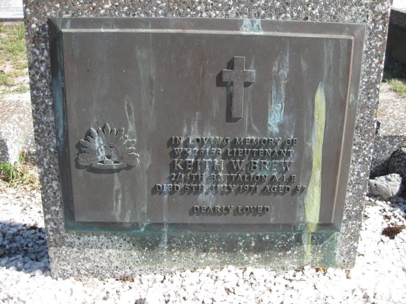 Keith William BREW gravestone