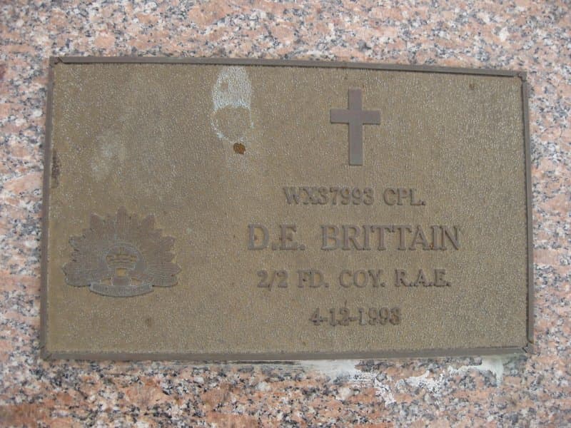 Douglas Edward BRITTAIN gravestone