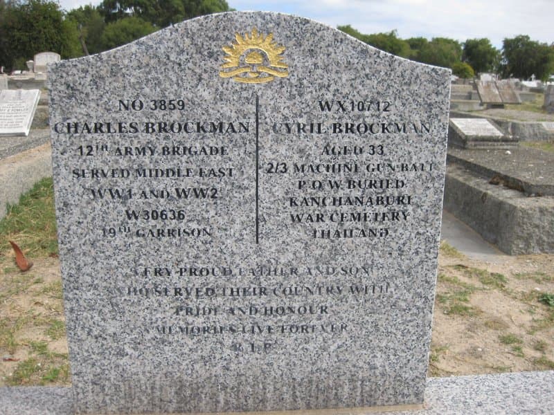 Cyril BROCKMAN gravestone