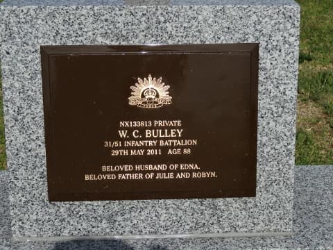 William Cedric BULLEY gravestone