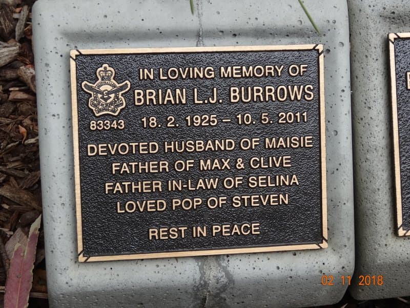 Brian Lewis James BURROWS gravestone