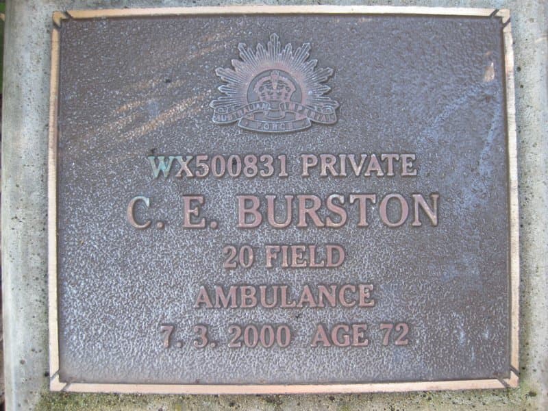 Charles Eric BURSTON gravestone