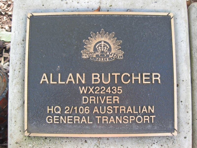 Allan BUTCHER gravestone