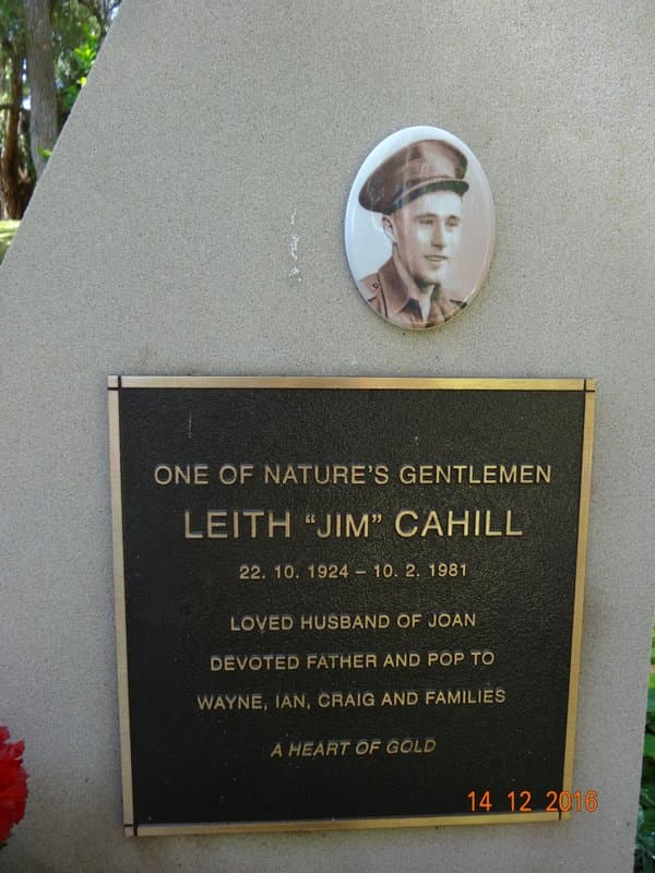 Leith \ CAHILL gravestone photograph 4