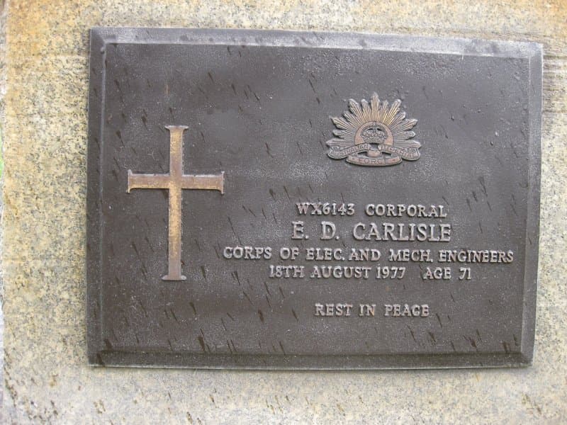 Eric Dimsdale CARLISLE gravestone