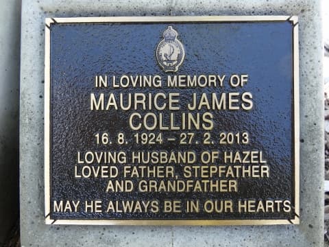 Maurice James COLLINS gravestone