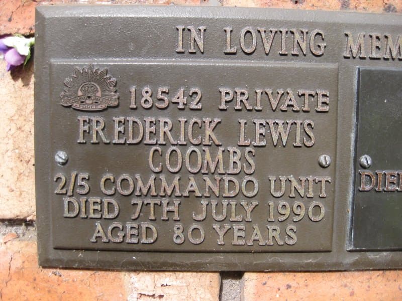 Frederick Lewis COOMBS gravestone