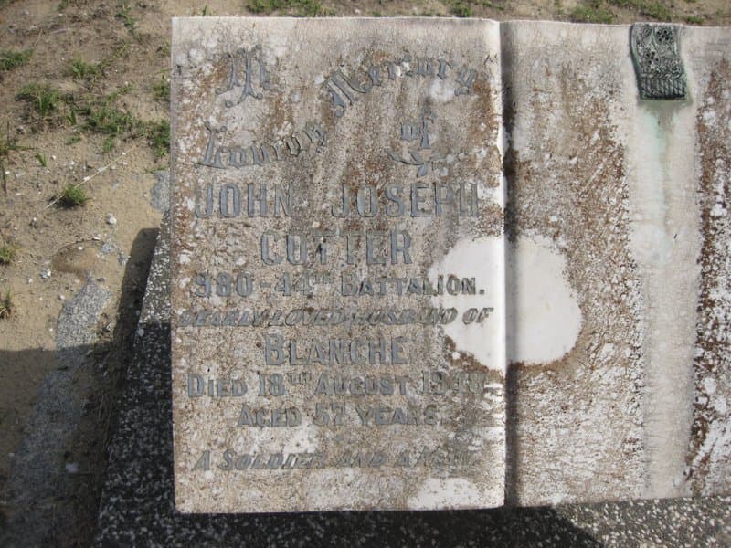 John Joseph COTTER gravestone