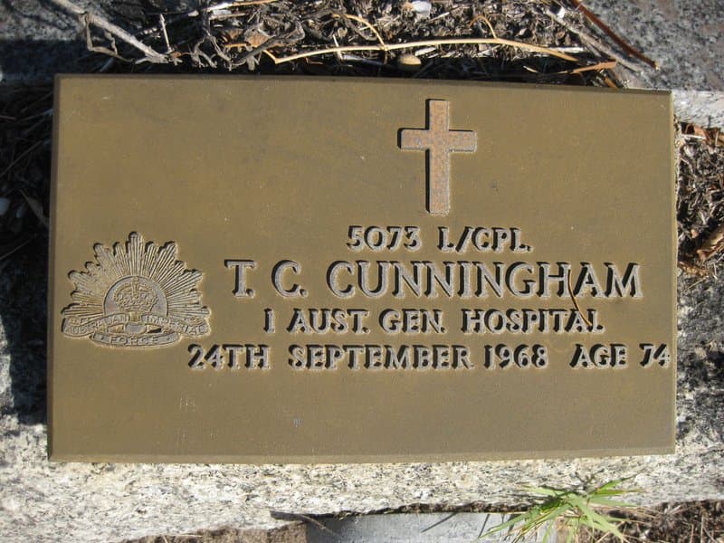 Thomas Clinton CUNNINGHAM gravestone