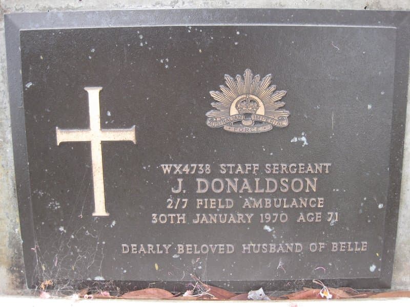 James DONALDSON gravestone