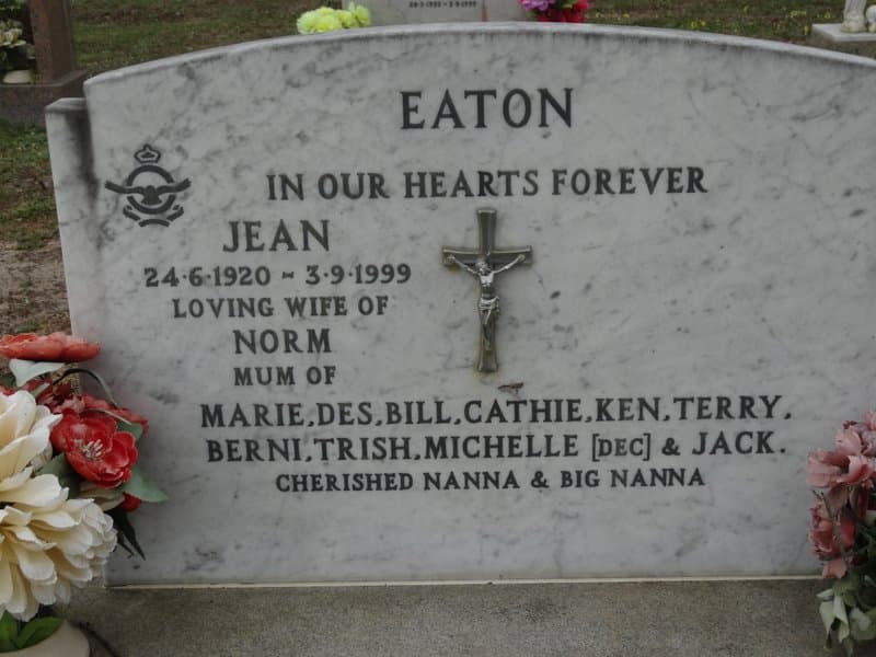 Richard Norman EATON gravestone