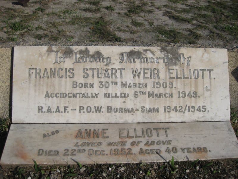 Francis Stuart Weir ELLIOTT gravestone