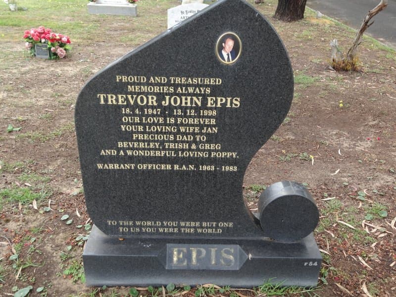 Trevor John EPIS gravestone