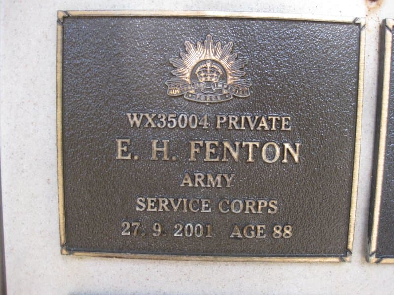 Edward Henry FENTON gravestone