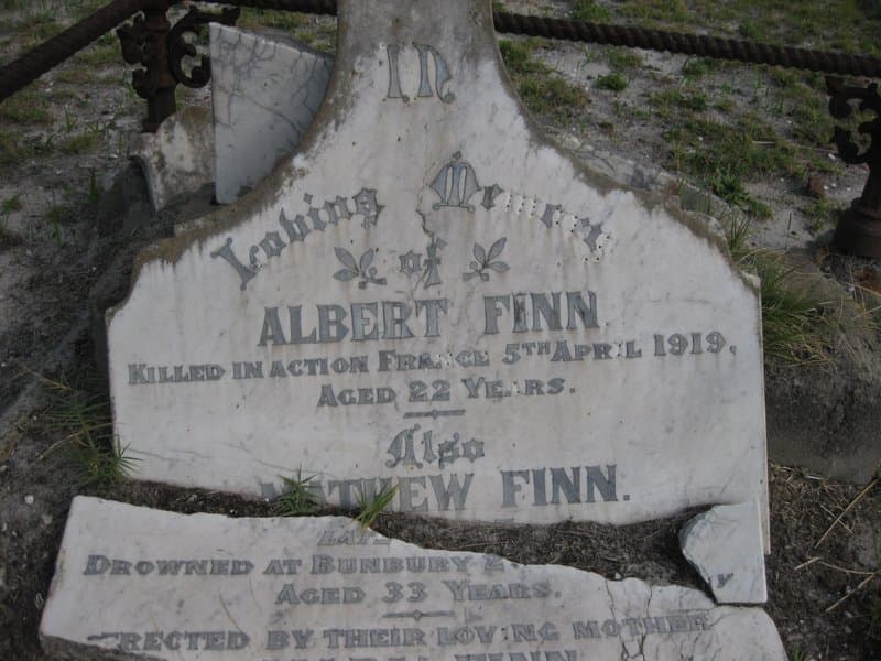 Albert FINN gravestone