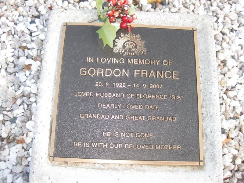 Gordon FRANCE gravestone