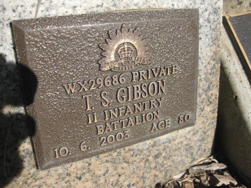 Trevor Stanley GIBSON gravestone