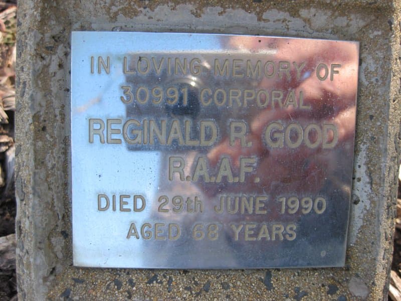 Reginald Robert GOOD gravestone