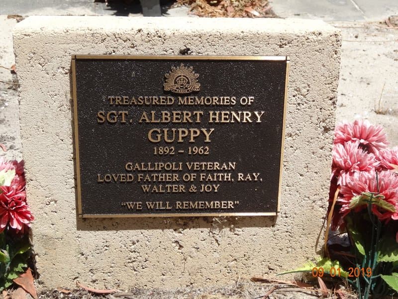 Albert Henry GUPPY gravestone
