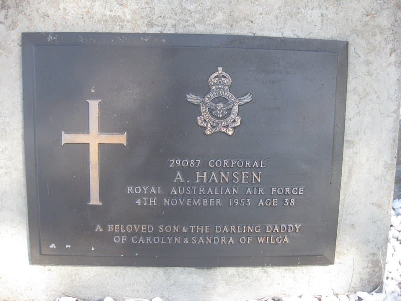 Arthur Henry HANSEN gravestone