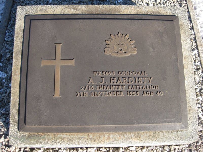Albert John HARDISTY gravestone