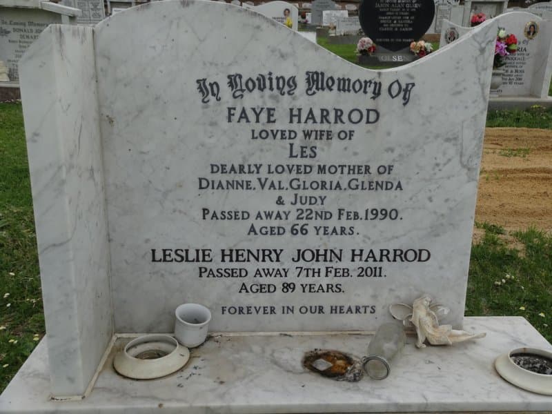 Leslie Henry John HARROD gravestone