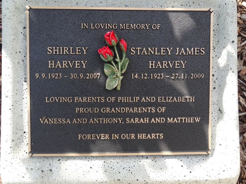 Stanley James HARVEY gravestone