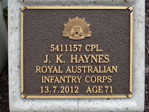 John Kenneth HAYNES gravestone