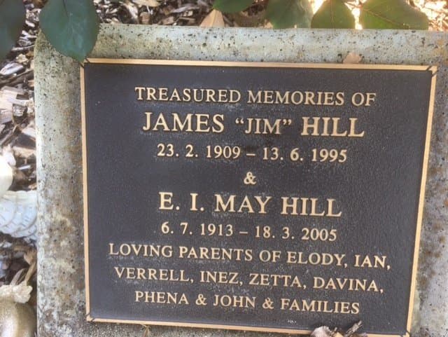 James HILL gravestone
