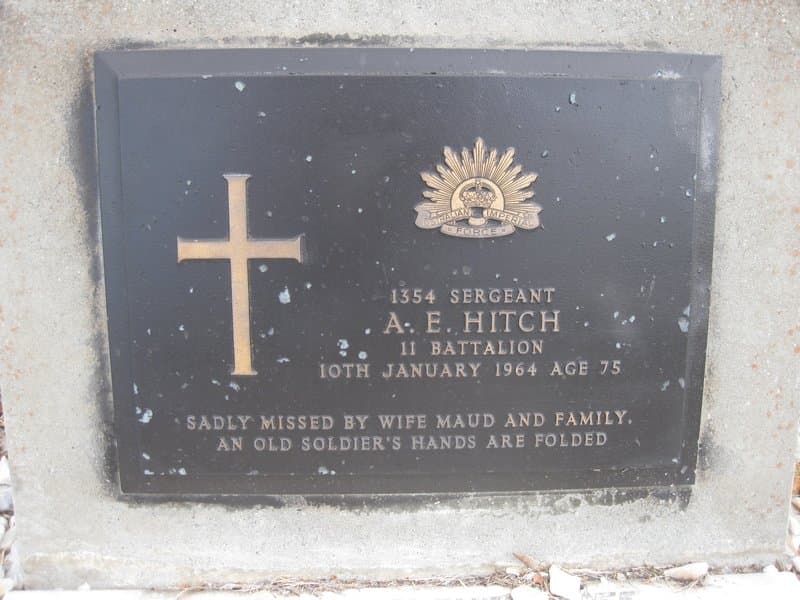 Arthur Edward HITCH gravestone