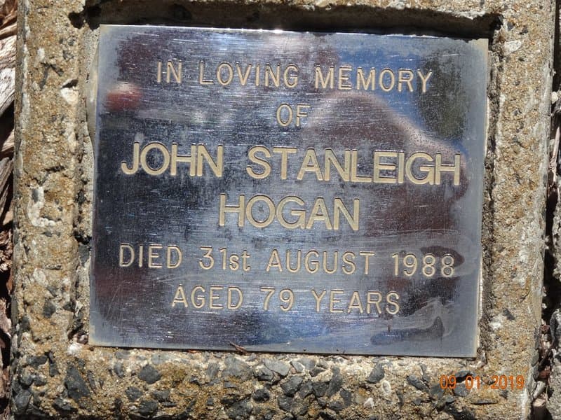 John Stanley HOGAN gravestone