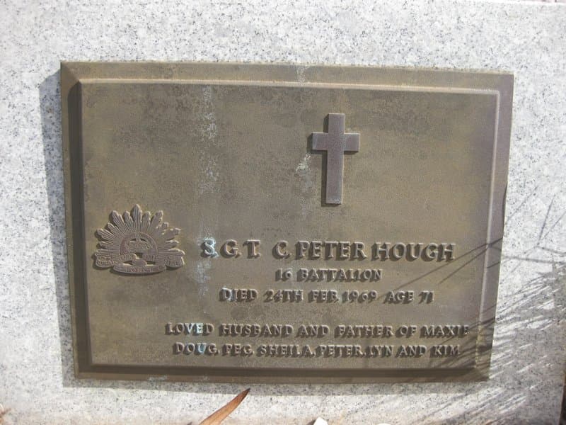 Colville Peter HOUGH gravestone