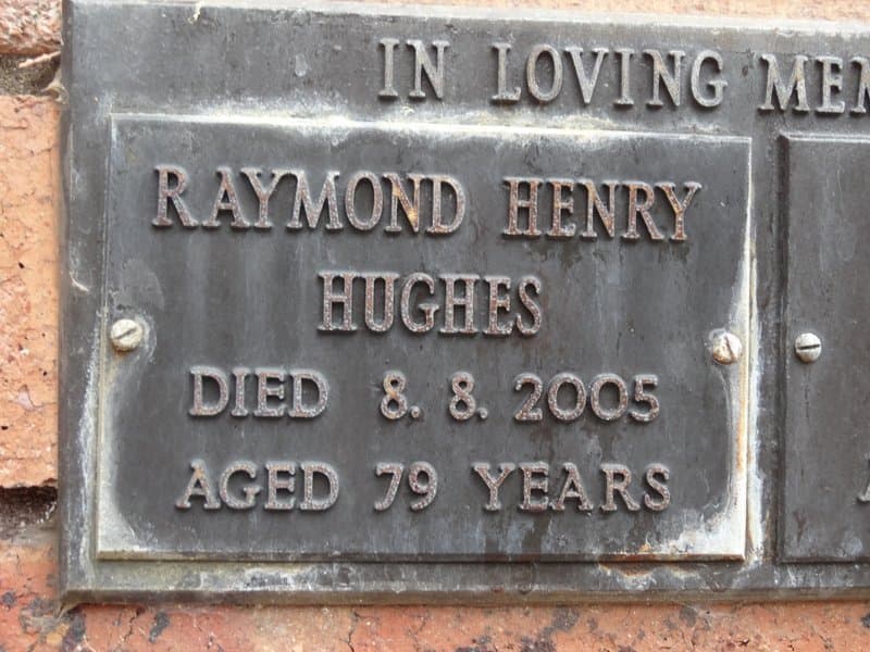 Raymond Henry HUGHES gravestone