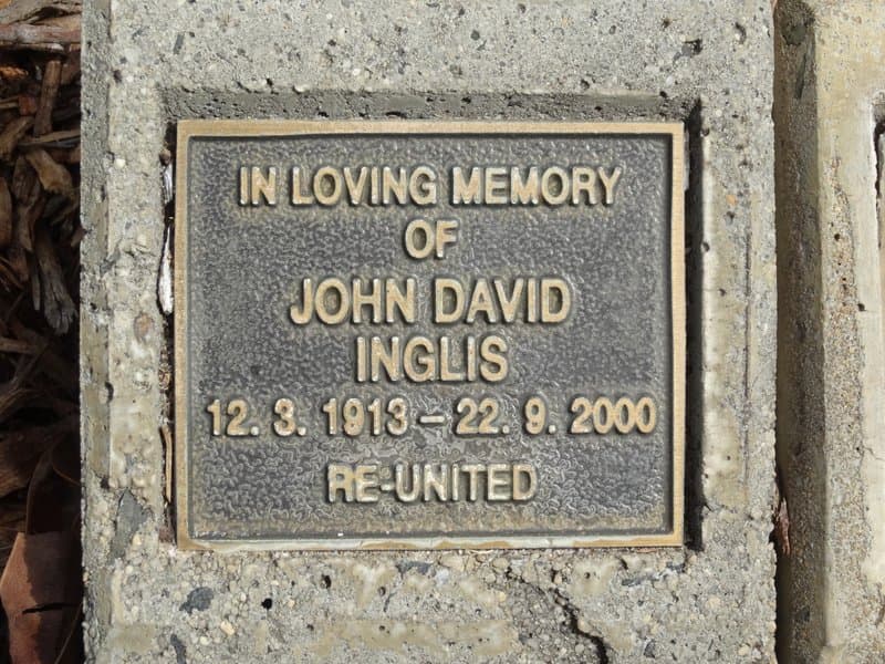 John David INGLIS gravestone
