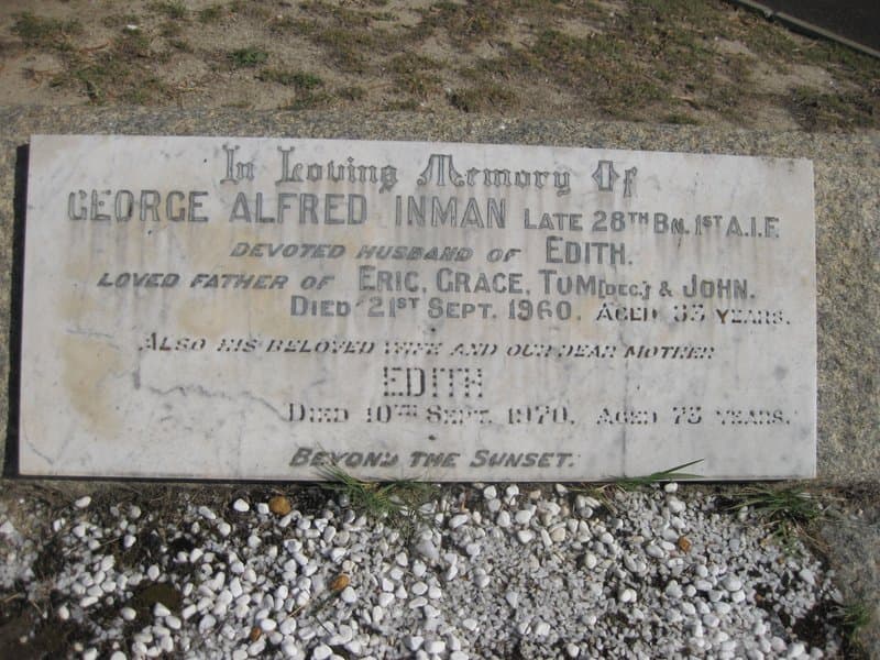 George Alfred INMAN gravestone