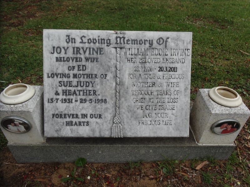 William Edward IRVINE gravestone