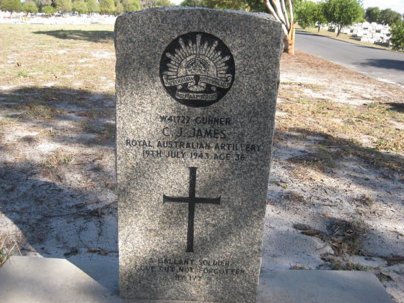 Cornelius John JAMES gravestone