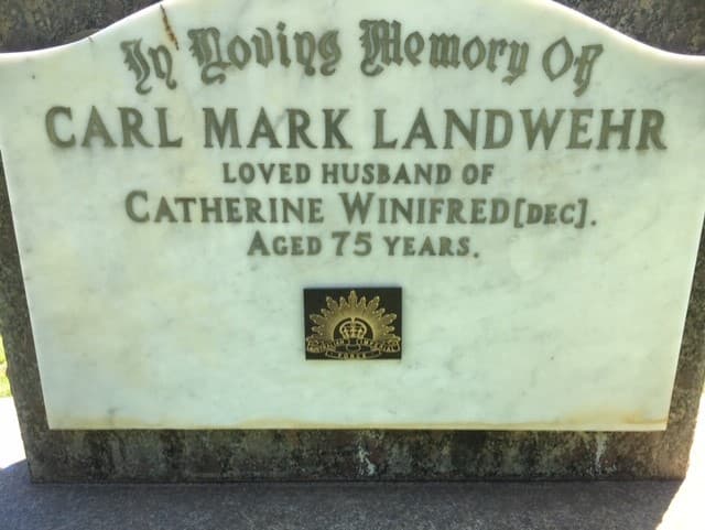 Carl Mark LANDWEHR gravestone