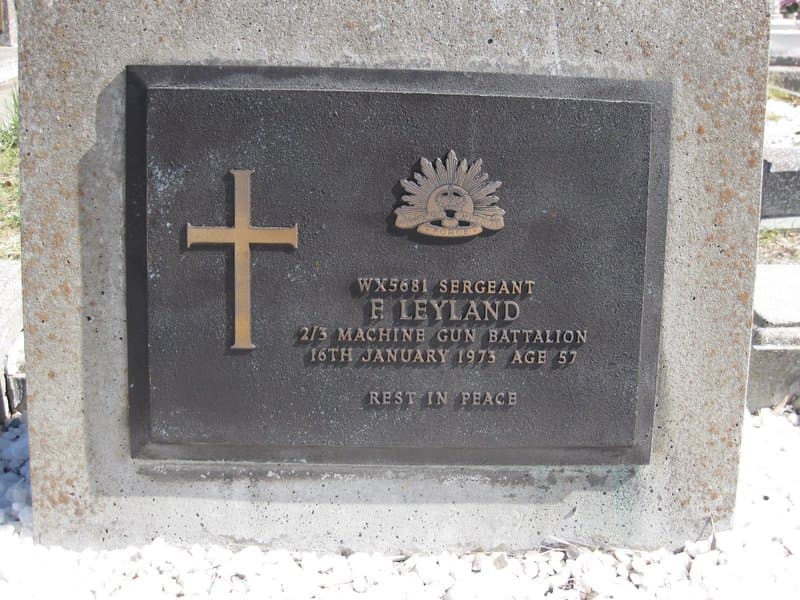 Frank LEYLAND gravestone