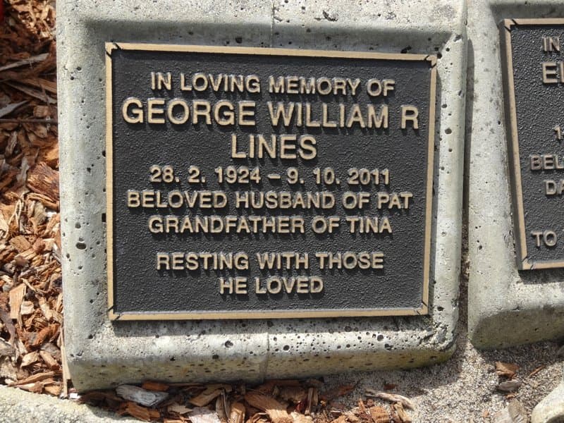 George William Robert LINES gravestone