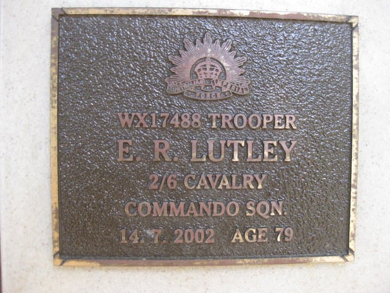 Edward Robert LUTLEY gravestone