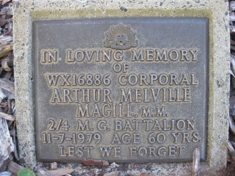 Arthur Melville MAGILL gravestone