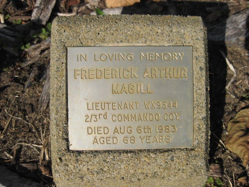 Frederick Arthur MAGILL gravestone photograph 2