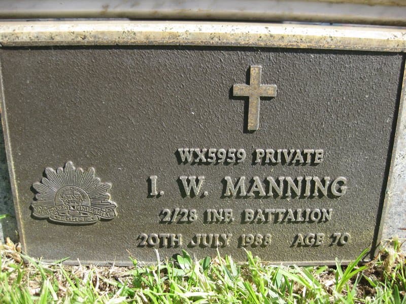 Iven Wemyss MANNING gravestone